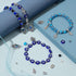 SUNNYCLUE 1 Box 240Pcs 6 String Evil Eye Bracelets Making Kit 8mm/10mm Evil Eye Beads Bulk Lampwork Glass Beads Blue Hamsa Hand Charms for Jewelry...