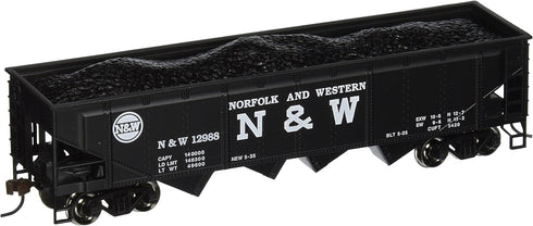 Bachmann Trains - 40' Quad Hopper Car - NORFOLK & WESTERN #12988 - HO Scale...