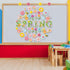 JuGeoZhi Spring Bulletin Board Decorations Set - 50 PCS Flower Butterfly Paper Cutouts Easter Plant Bulletin Board for School Classroom Office Apr...