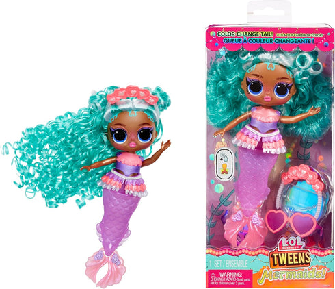 LOL Surprise Tweens Mermaid Serena Finn Fashion Doll with Color Changing Tail, Movable Fin, and Beautiful Accessories – Toy Gift for Kids Ages 4+...