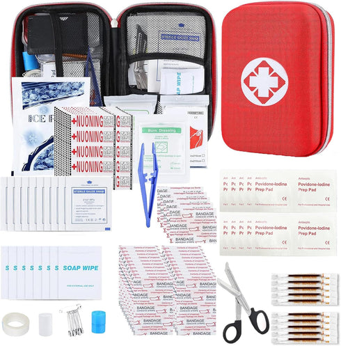 276PCS First Aid Kit Home Car Camping Hiking Emergency Supplies Small Compact Lovely Bag for School Outdoor, Basic Outdoor Essentials Survival Kit...