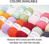 NICEEC 3 Skeins Soft Cotton Yarn 5ply Baby Cotton Yarn for Knitting Crochet Baby Weight Yarn Cotton Blend Yarn Total Length 3×220m(3×240 yds,100g×...