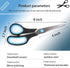 Scissors,8" All Purpose Scissors Heavy Duty Bulk 3-Pack Ergonomic Comfort Grip Craft Shears Sharp Scissors for Office Home School Classroom Sewing...