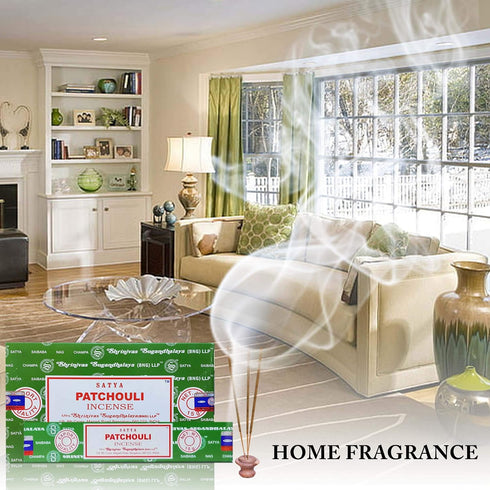 Satya Nag Champa Patchouli Incense Sticks, 12 Count...