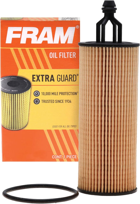 FRAM Extra Guard CH11665 10K Mile Change Automotive Replacement Interval Spin-On Engine Oil Filter for Select Vehicle Model Years, Vehicle Engine ...