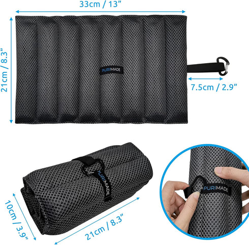 Bamboo Charcoal Air Purifying Bag,Reusable Natural Activated Charcoal Bags,300g Deodorizer and Odor Purifier,for Home,Car,Pet Space,Bathroom,Basem...
