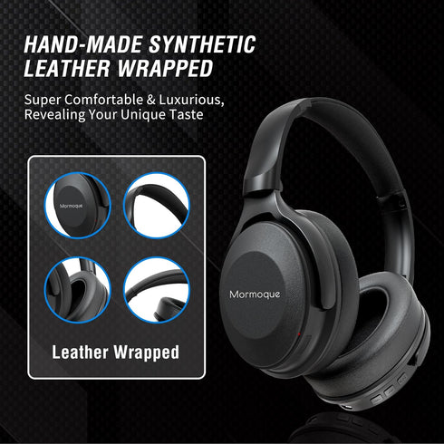 BH005 Over Ear Headphones,Wireless Bluetooth Head phones,HiFi Stereo Deep Bass,Foldable and Retractable Built-in Mic Hands Free Calls,for Iphone,I...
