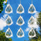 Bird Scare Discs Set, Highly Reflective Bird Reflectors Wind Spinner, Extra Sparkly Drop-Shape Wind Spinner Bird Devices to Scare Birds Away from ...
