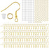 300PCS Earring Hooks for Jewelry,Earring Making Kit Hypoallergenic Earring Hooks,Fish Hook Earrings with Jump Rings and Earring Backs for DIY Jewe...