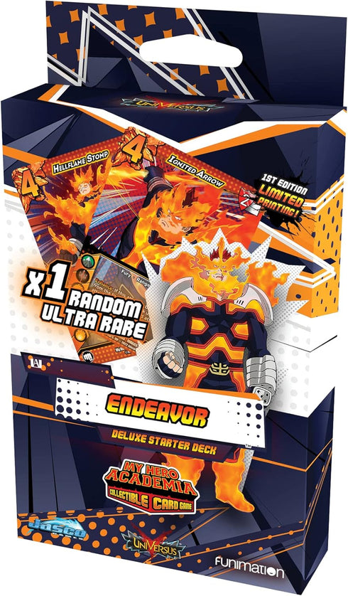 Jasco Games My Hero Academia Collectible Card Game Series 3 Endeavor Starter Deck | Trading Card Game for Adults and Teens | Ages 14+ | 2 Players ...