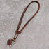 Hollow Cubic Brown Genuine Leather Pendant Necklace Geometric Dice Steampunk Chunky Pendants Jewelry for Men Choker...