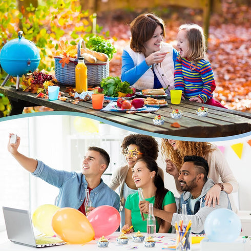 800 Pcs Blue and White Flower Cupcake Liners Flower Cupcake Wrappers Grease Proof Blue Muffin Liners Disposable Cupcake Papers Baking Cups for Bak...