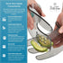 Salad Hands - Salad Tongs for Serving - Salad Serving Utensils - Salad Tosser Salad Servers - Salad Spoons for Serving - Space Saving Salad tools ...
