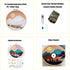 mozhijing Landscape Embroidery Stamped Pattern.Scenery Embroidery Kits for Beginners Adults, Mountains and lake Stamped Cross Stitch kits for Begi...