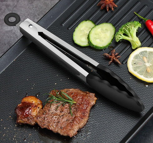 Kitchen Tongs for Cooking Locking Silicone Tongs,Buffet Tongs,Stainless Steel Serving Tongs,7,9 and 12 In Locking Food Tong with Silicon Tips Sili...