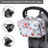 Baby Stroller Caddy Organizer for Baby Storage On The Go with Muti Pockets, Non-Slip Stroller Hooks and Adjustable Strap...
