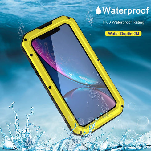 seacosmo Waterproof for iPhone XR Case with Built-in Screen Protector, 360 Full Body Protective Military Grade Rugged Shockproof Case Cover for iP...