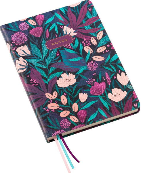 Eccolo Medium Lined Journal Notebook, Flexible Cover, A5 Writing Journal, 256 Ruled Ivory Pages, 3 Ribbon Bookmarks, Lay Flat, Notebook for Work o...