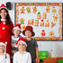 Christmas Gingerbread Bulletin Board Classroom Decoration,Gingerbread Man House Cut-Outs for Winter Holidays Merry Christmas Party for Classroom O...