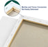 Artkey Canvases for Painting 8 x 10 Inch 10 - Pack, 5/8" Profile Stretched Canvas - 10 oz Primed, 100% Cotton White Blank Canvas - Art Paint Canva...