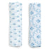 Delta Children 100% Cotton Muslin Baby Receiving Blankets for Girls and Boys – 47x47 Inches (Pack of 2), Blue Botanicals...
