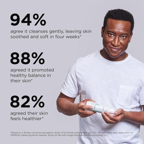 IMAGE Skincare, Ormedic pH Balancing Facial Cleanser, Mild Foaming and Hydrating Face Wash with Aloe Vera...