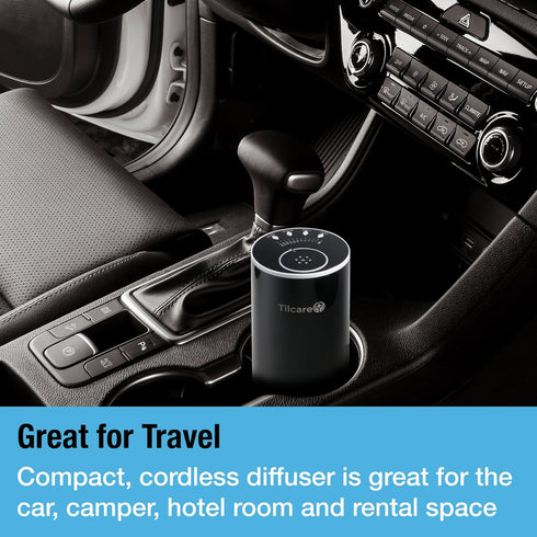 Waterless Nano Essential Oil Diffuser for Aromatherapy - Aroma Scent Diffuser for Room and Car Freshener Cordless, Rechargeable - Modern Diffuser ...