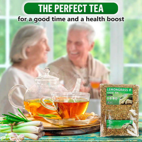 Lemongrass Tea Loose Leaf Bulk – 8 oz Loose Leaf Herbal Tea – Tea With Lemongrass – Lemongrass Teas – Caffeine Free - Loose Leaf Tea Lemongrass - ...