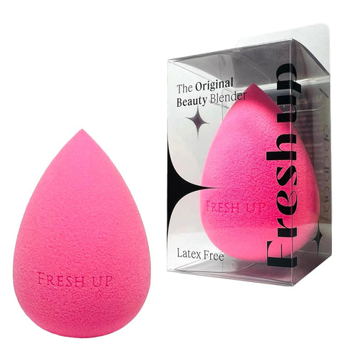 Fresh up™ | The Original Pink Beauty Blender Makeup Sponge, Super-Soft Foam Easily Blends Foundations, Powders, Blush Creams, Reusable, Washable, ...