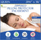 Queen Size Waterproof Pillow Protectors (Set of 4) – Zippered Allergy Pillowcase Cover Dust Proof Encasement...