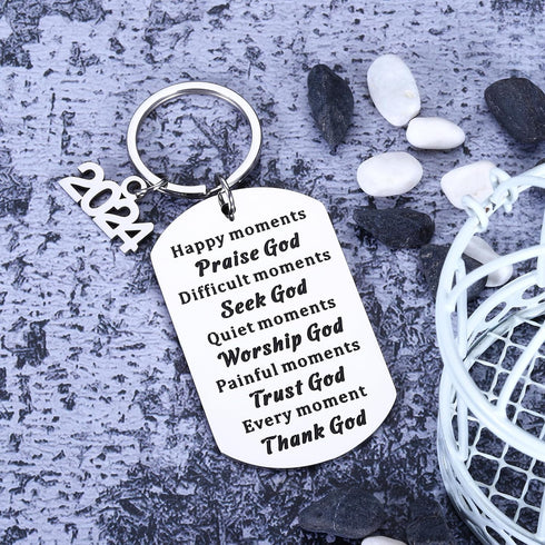 AMBREGRISSUN Christian White Elephant Gifts, christian gifts for women men faith, 2024 Christmas Christian Gifts Confirmation Baptism Gifts for So...