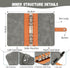 2 in 1 Money Saving Binder, A6 Budget Binder with Upgraded 24 Money Saving Trackers to Save $5050, 500, 1000, 10000 etc...
