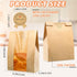 Bread Bags for Homemade Bread, Sourdough Paper Bread Bags With Window, 50% Thicker 13.7x8.2x3.7in A Large Bakery Bags Used for Storage Bread Cooki...