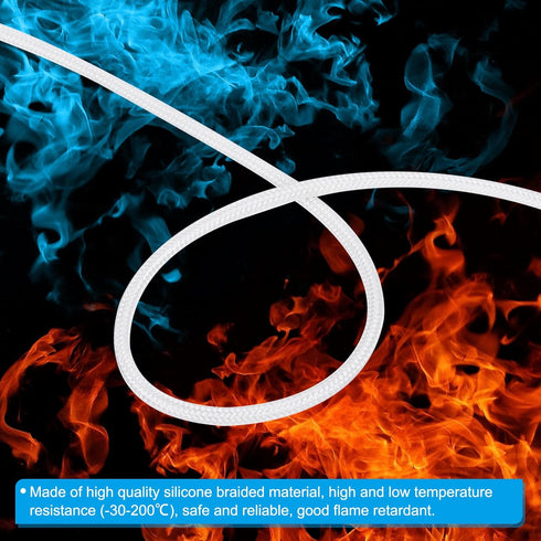 PATIKIL 39.4Ft 13AWG Electronic Wire, -30 to 200 Degrees Celsius Insulated High Temperature Resistant Electrical Flexible Silicone Cable for Lamp ...