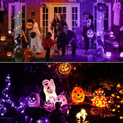 Purple Light Bulbs for Outdoor Porch, 9W(60W Equivalent) E26 Base LED Purple Bulb for Halloween Christmas Wedding,Party,Bar,Holiday Lighting,Home ...