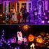 Purple Light Bulbs for Outdoor Porch, 9W(60W Equivalent) E26 Base LED Purple Bulb for Halloween Christmas Wedding,Party,Bar,Holiday Lighting,Home ...