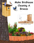 Quick Release Bird Box Hanger Bracket, GS Alderaul 4 Sets Galvanized Steel Bird House Mounting Bracket, Bluebird House Wall Mount, Bird Nesting Bo...