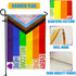 Pride Progress Garden Flag, Everyone is Welcome Here Small Yard LGBTQ Rainbow Garden Flag for Pride Month Outside Outdoor Hanging Decorations 12x1...