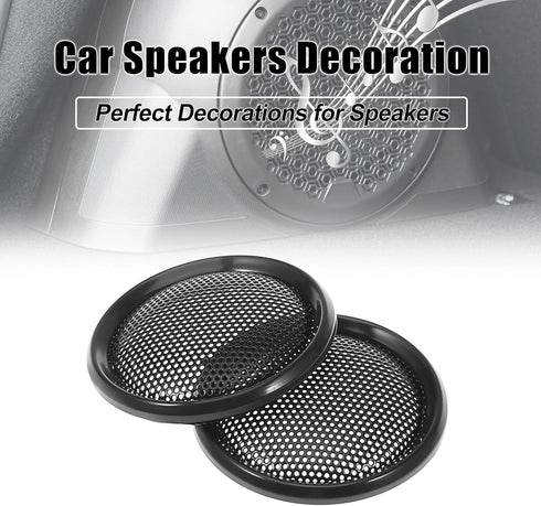 X AUTOHAUX 2pcs 1" Black Car Audio Speaker Cover Mesh Subwoofer Grill Horn Guard Protector...