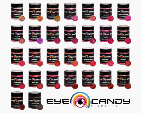 Eye Candy Pigments Premium True Red Mica Powder - Senshi Red (25gr) - for Epoxy, Resin, Soap, Paint, Woodworking, Acrylic Pouring, Bath Bombs, Fis...