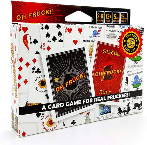 Oh Fruck! A Raucous Card Game That Combines Strategy with Special Rules That Change Every Time You Play....