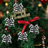 25 PCS Christmas Plaid Bows-6.2 x 5.9 Inch Xmas Tree Buffalo Plaid Wreath Bows for Christmas Tree Halloween Fall Crafts Party Indoor Outdoor Decor...