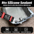 RTV Silicone Gasket Maker, High Temp Silicone Resist Oil, Anti-Freeze RTV Silicone Sealant for Engines, Gearboxes, Pumps, Superchargers (Transpare...