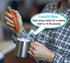 Elementi Handheld Milk Frother with Stand - Mini Mixer for Powder Drinks - Handheld Frother for Coffee - Electric Wisk - Hand Mixer Cordless - Spe...