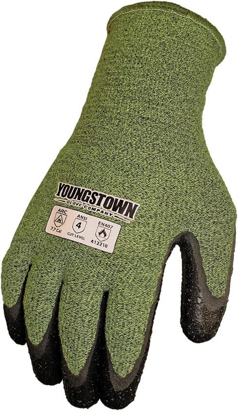 Youngstown Glove Company unisex adult cut resistant safety gloves, Multicolored, Large US,Green...