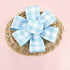 2.5 Inch Wired Edge Burlap Ribbon, Blue Gingham Plaid Checked Ribbons, Easter Ribbons Summer Spring Wired Ribbon,for Gift Wrapping, Wreath, Crafts...