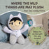 KIDS PREFERRED Where The Wild Things are Plush 14 Inch Max Stuffed Animal with Crinkle Feet, Bean Filled Bottom, and Removable Hood...