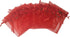 50pcs Sheer Organza Favor Bags for Wedding 3.8x4.8'' Gift Bags Samples Display Drawstring Rose Pouches (hot red)...