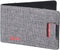 RFID Minimalist Slim Wallet for Men and Women, Holds Up to 12 Cards, Cash, Key Thin and Lightweight Credit Card Holder, Grey Ballistic Nylon...