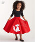 Simplicity 8774 Girl's 1950's Vintage Rockabilly Poodle Skirt Sewing Pattern, Sizes 7-14...